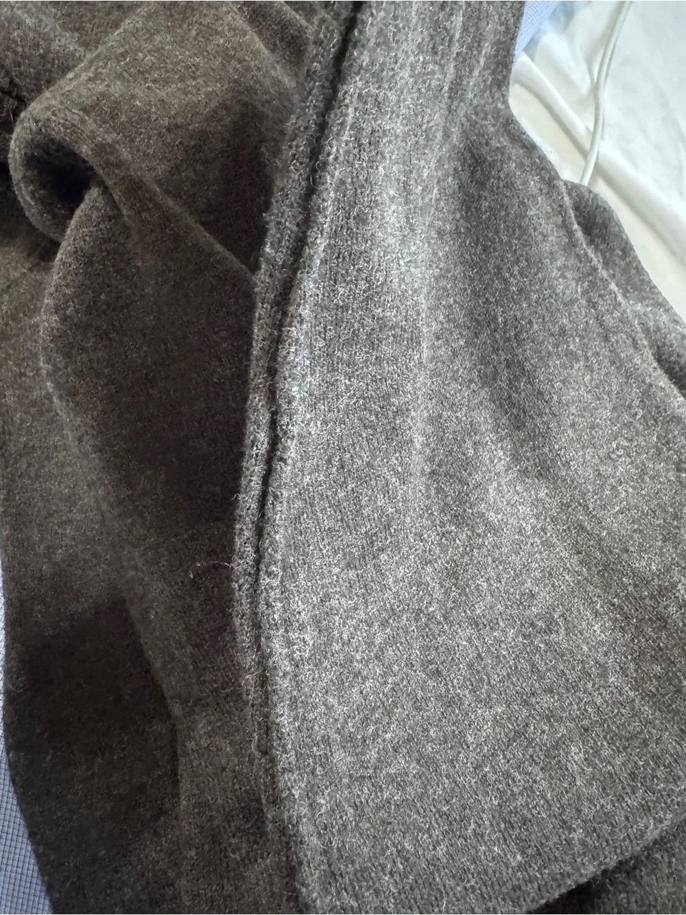 The North Face Men's M Brown Quarter Zip Pullover Sweater W/External Seams